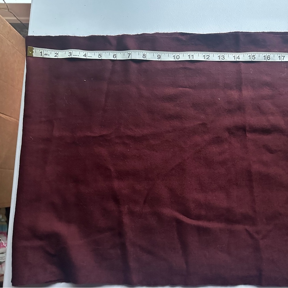 Judy Ross Burgundy Pink Hand Embroidered 100% Wool Scarf NWT - Picture 6 of 7